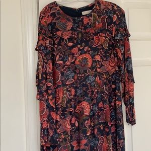 Loft Long Sleeve Floral Dress